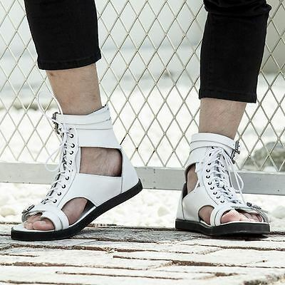 Women's Gladiator Sandals with Ankle Straps and Buckle
