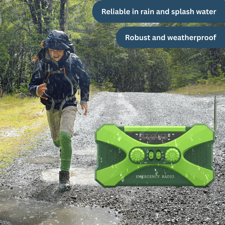 Multi‑Power Emergency Radio &amp; Light
