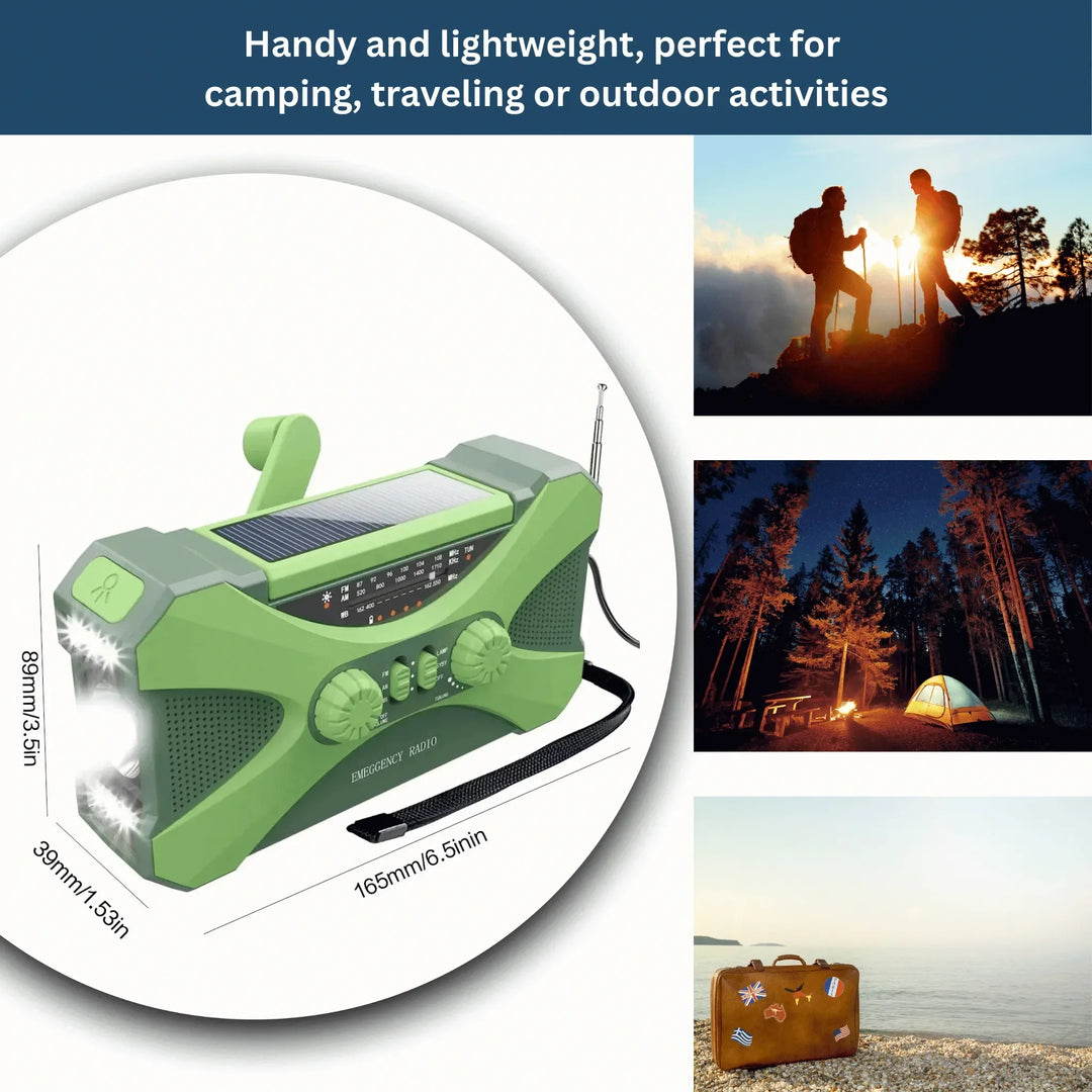 Multi‑Power Emergency Radio &amp; Light