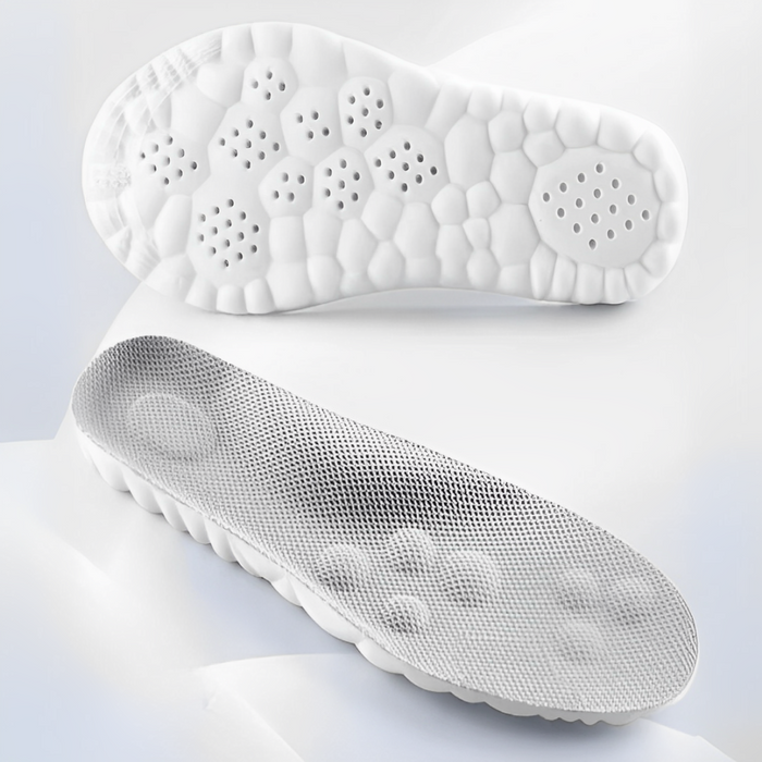 Massaging Shoe Insoles with Arch Support and Shock Absorption