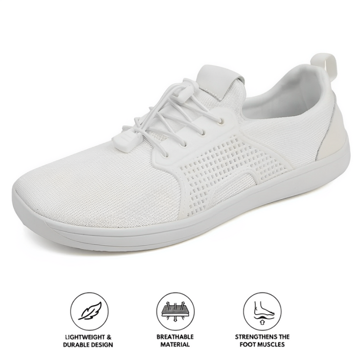 Women's Breathable Barefoot Trainers Lightweight Lace-Up