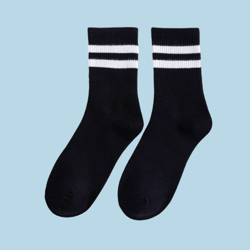 GRW Unisex Socks Breathable Soft Elastic Elegant Casual Striped Socks