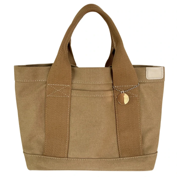 Women's Canvas Tote Bag with Multiple Compartments