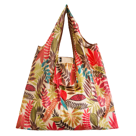 Women's Foldable Shopping Tote Bag with Cartoon Print