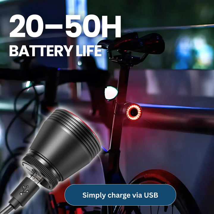 Auto Brake Detection &amp; USB Rechargeable Rear Light