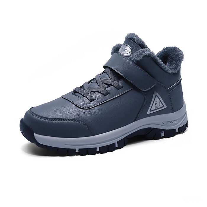 Men's Ankle Boots with Hook-and-Loop Strap Winter