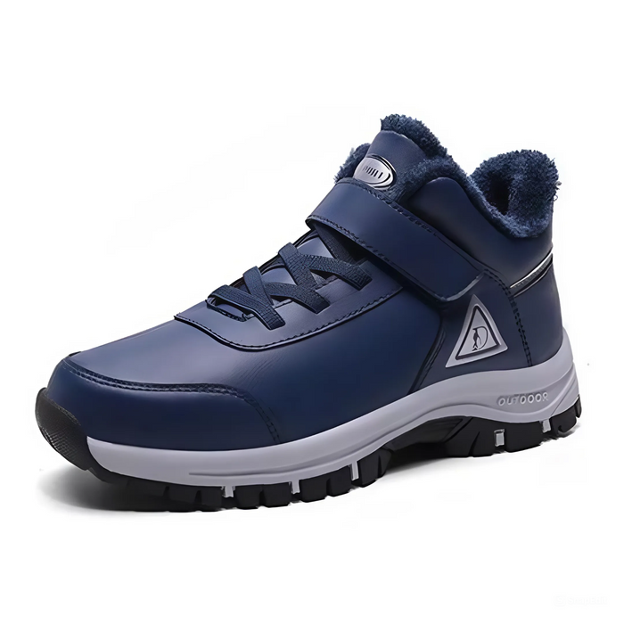 Men's Ankle Boots with Hook-and-Loop Strap Winter