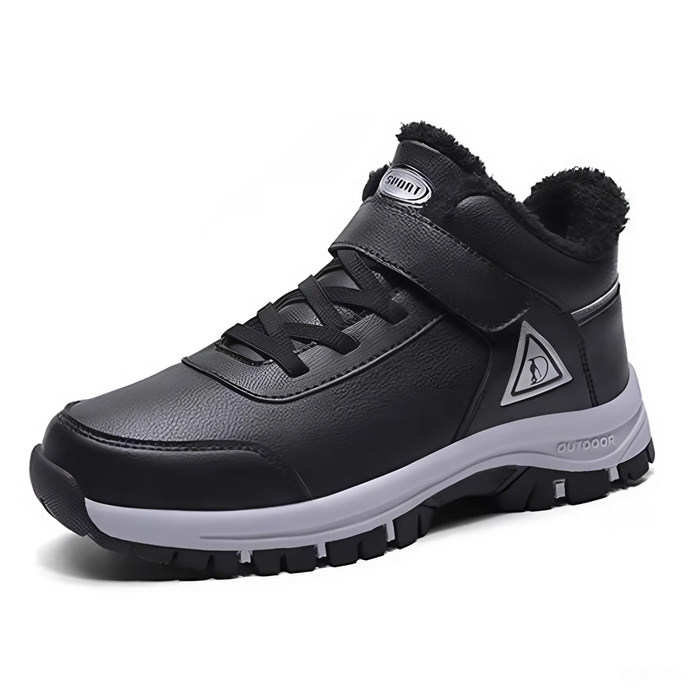 Men's Ankle Boots with Hook-and-Loop Strap Winter