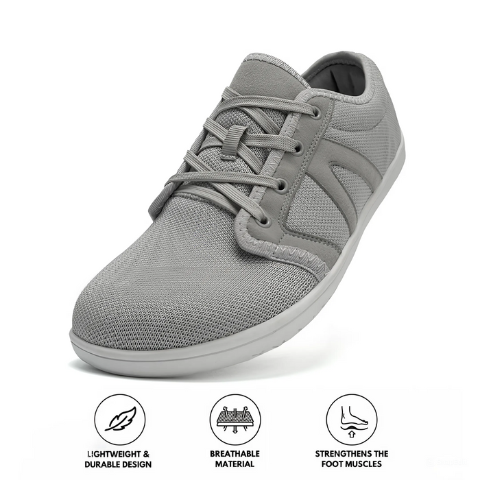Men's Barefoot Trainers Lightweight Lace-Up Flat