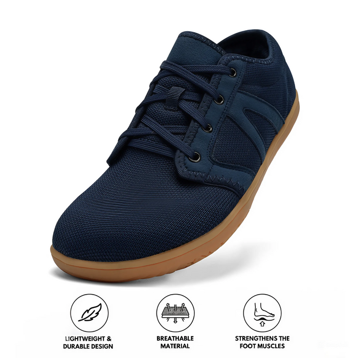 Men's Barefoot Trainers Lightweight Lace-Up Flat