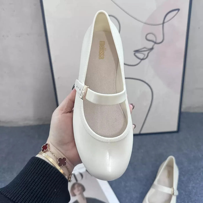 Women's Barefoot Ballet Flats with Bow Detail