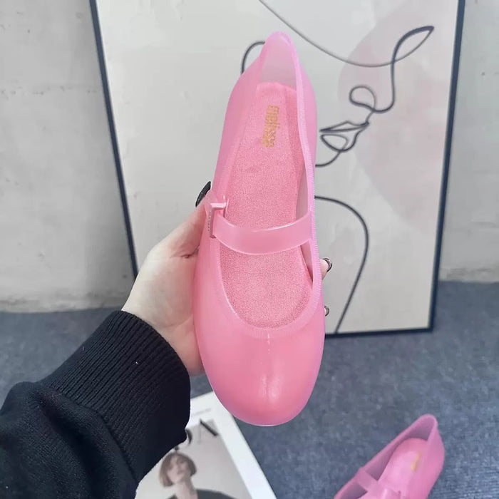 Women's Barefoot Ballet Flats with Bow Detail