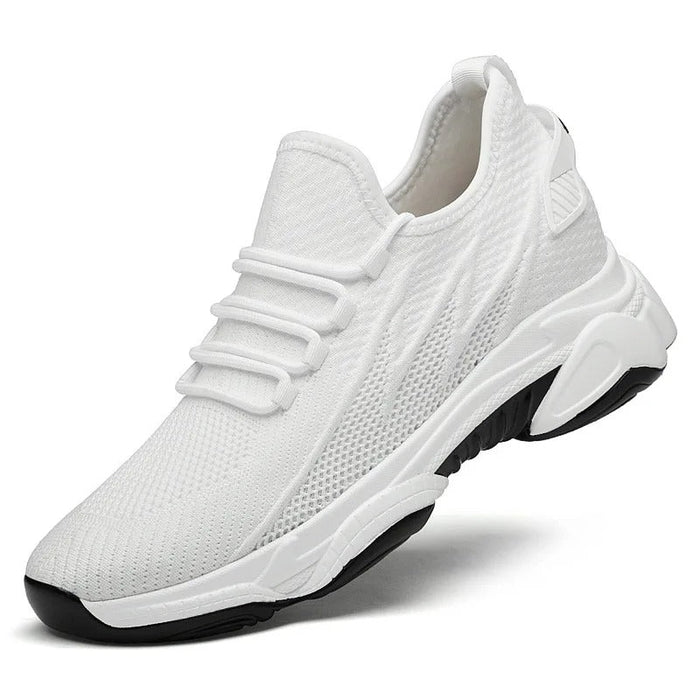 Height-Increasing Trainers with Lace-Up Design